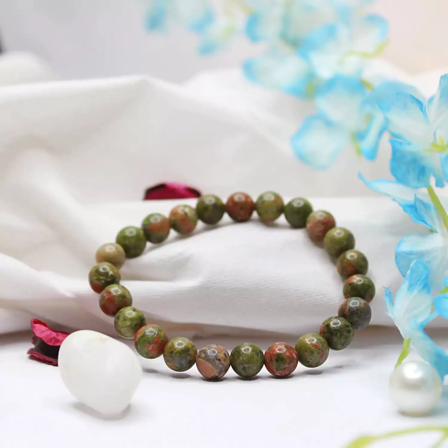 Unakite Bracelet - To Heal Stress and Depression - Image 4