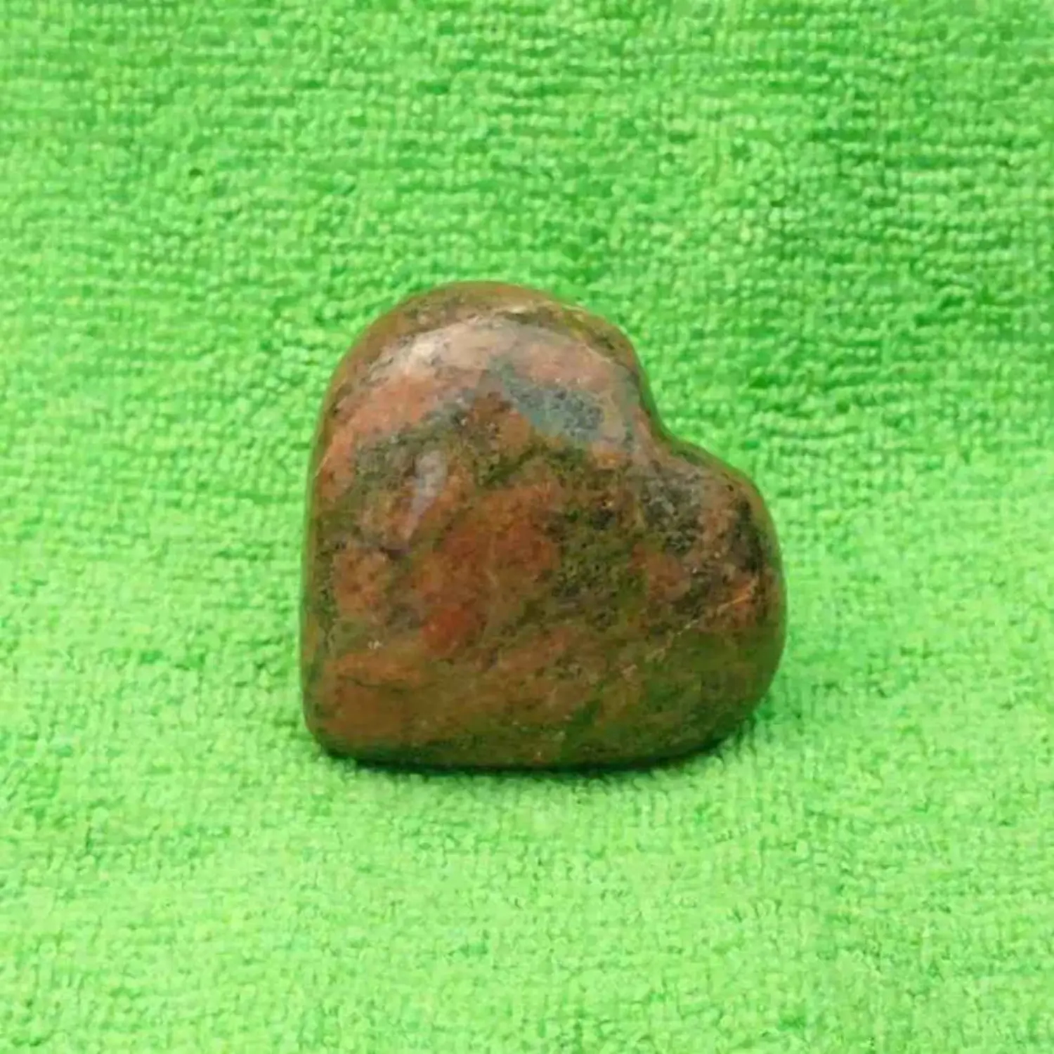 Unakite Healing Crystal Heart Stone - For the Growth of Luck - Image 4