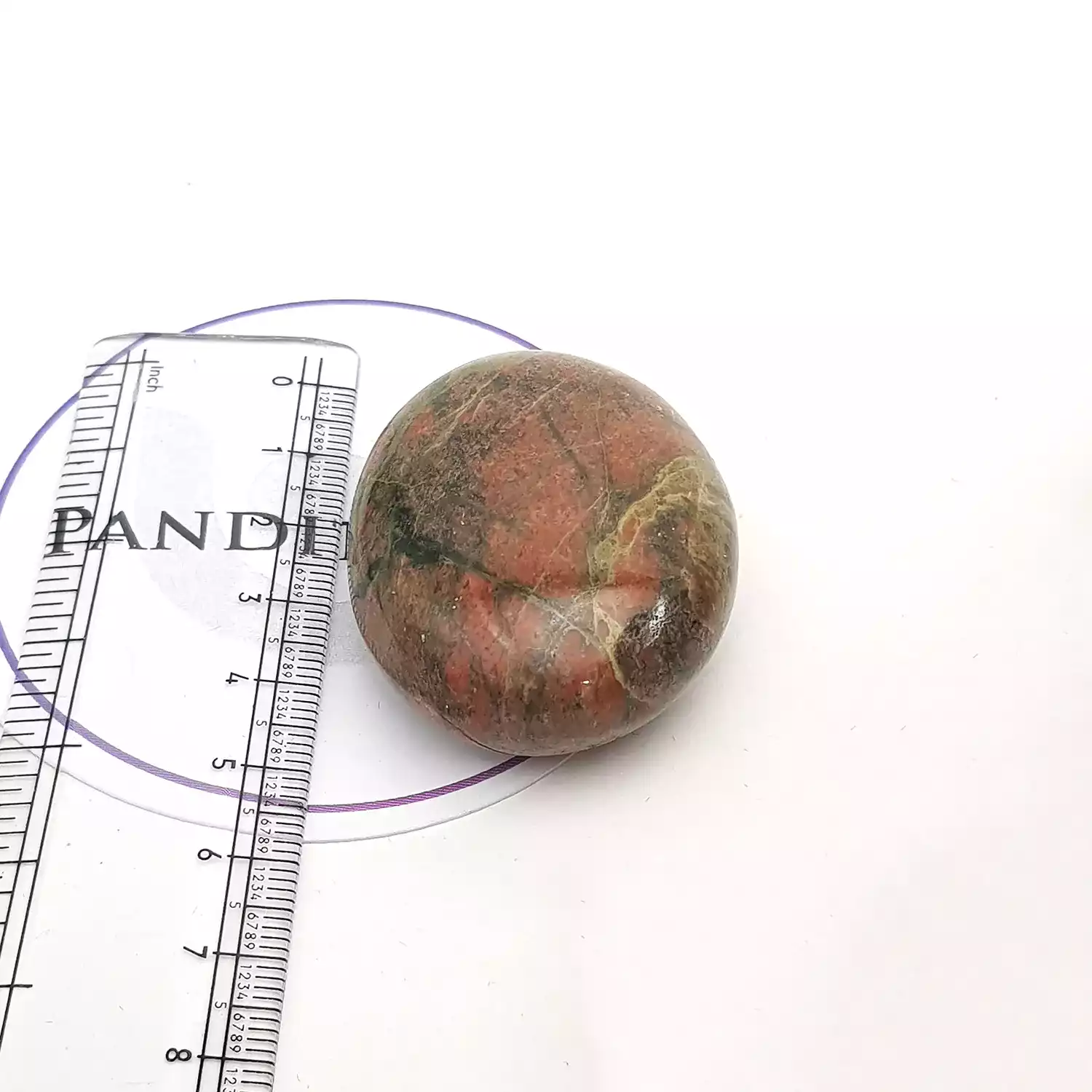 Unakite Healing Crystal Palm Stone - Image 5