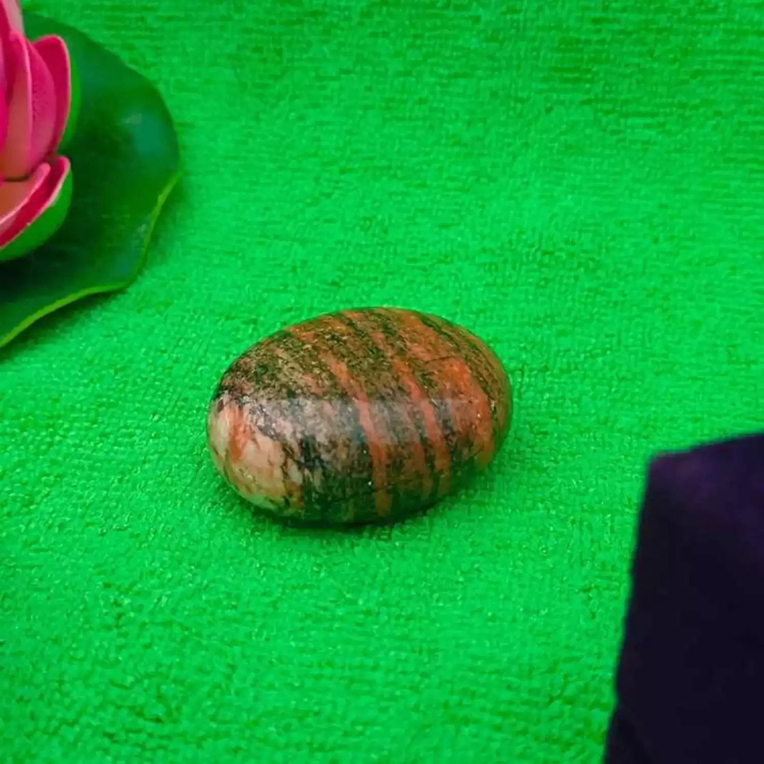 Unakite Healing Crystal Palm Stone - Image 7