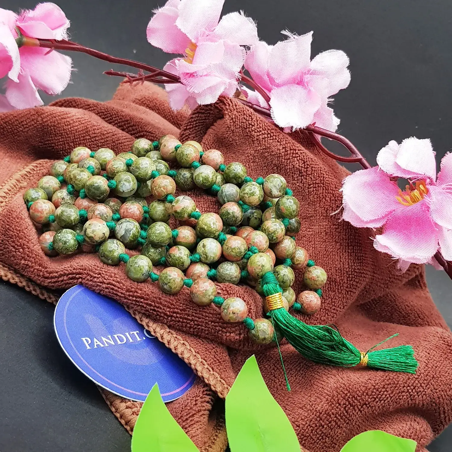 Unakite Mala - To Accurate Predictions & Protection from Evil - Image 2