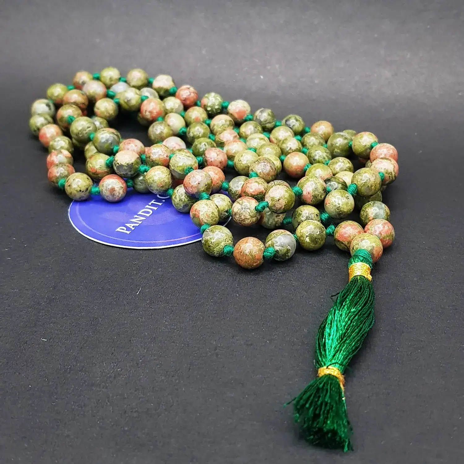 Unakite Mala - To Accurate Predictions & Protection from Evil - Image 3
