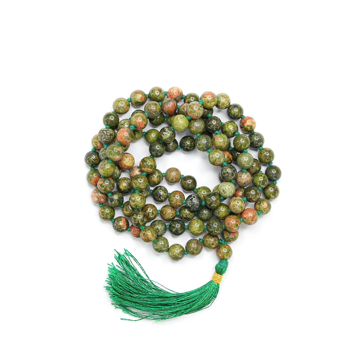 Unakite Mala - To Accurate Predictions & Protection from Evil - Image 4