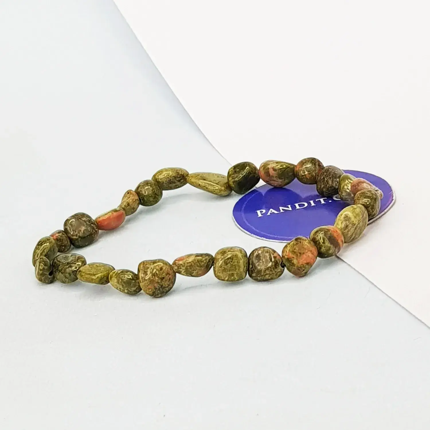 Unakite Tumble Bracelet - To Attain Promotion & Luxuries - Image 3