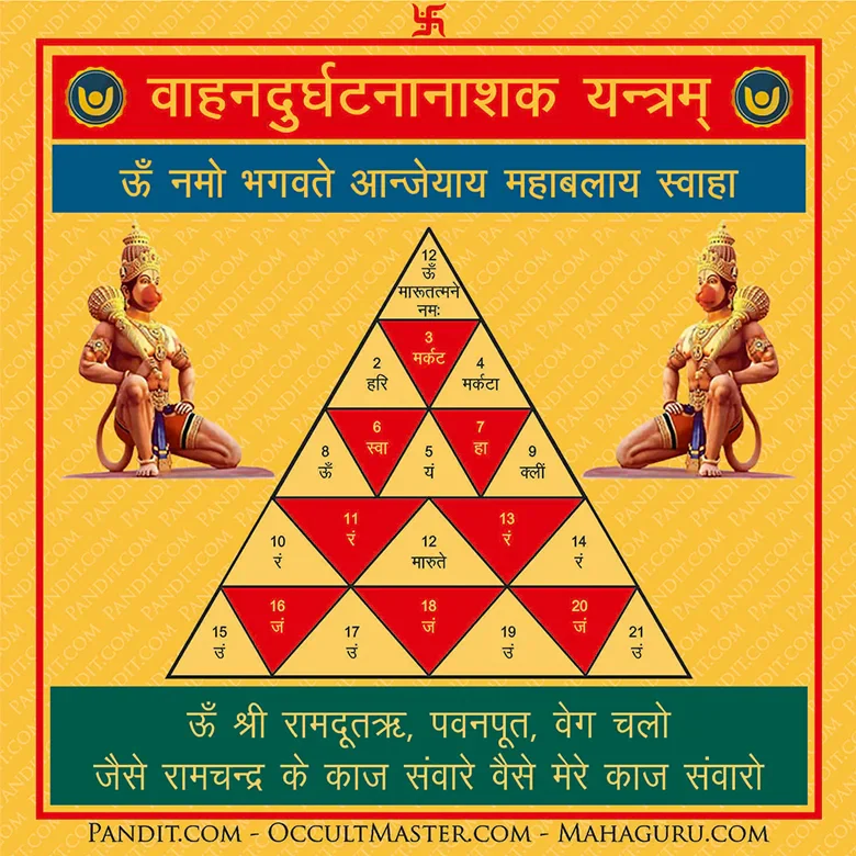 Vahan Durghatna Nashak Yantra - Image 3