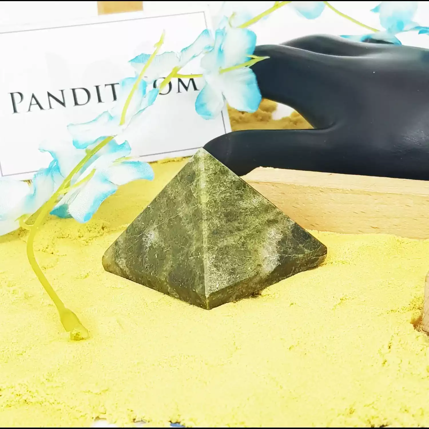 Vessonite Crystal Pyramid - Image 2