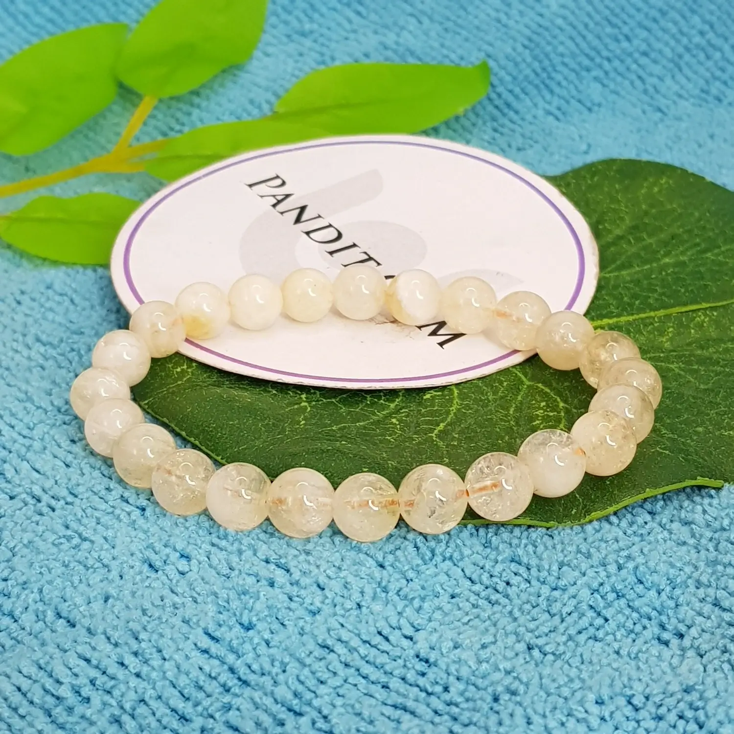 White Citrine Bracelet - For Emotional Balance & Positive Energy