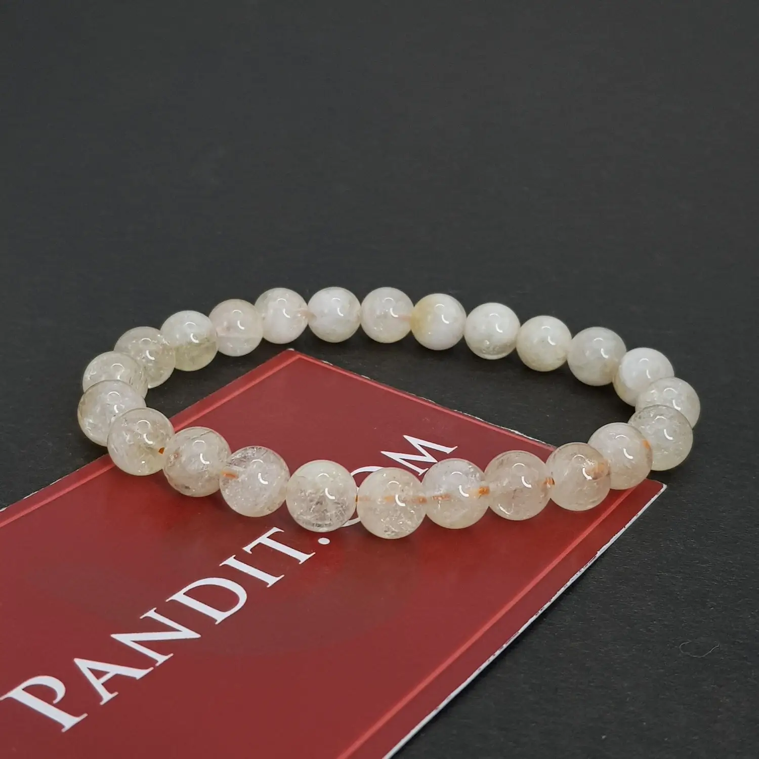White Citrine Bracelet - For Emotional Balance & Positive Energy - Image 3