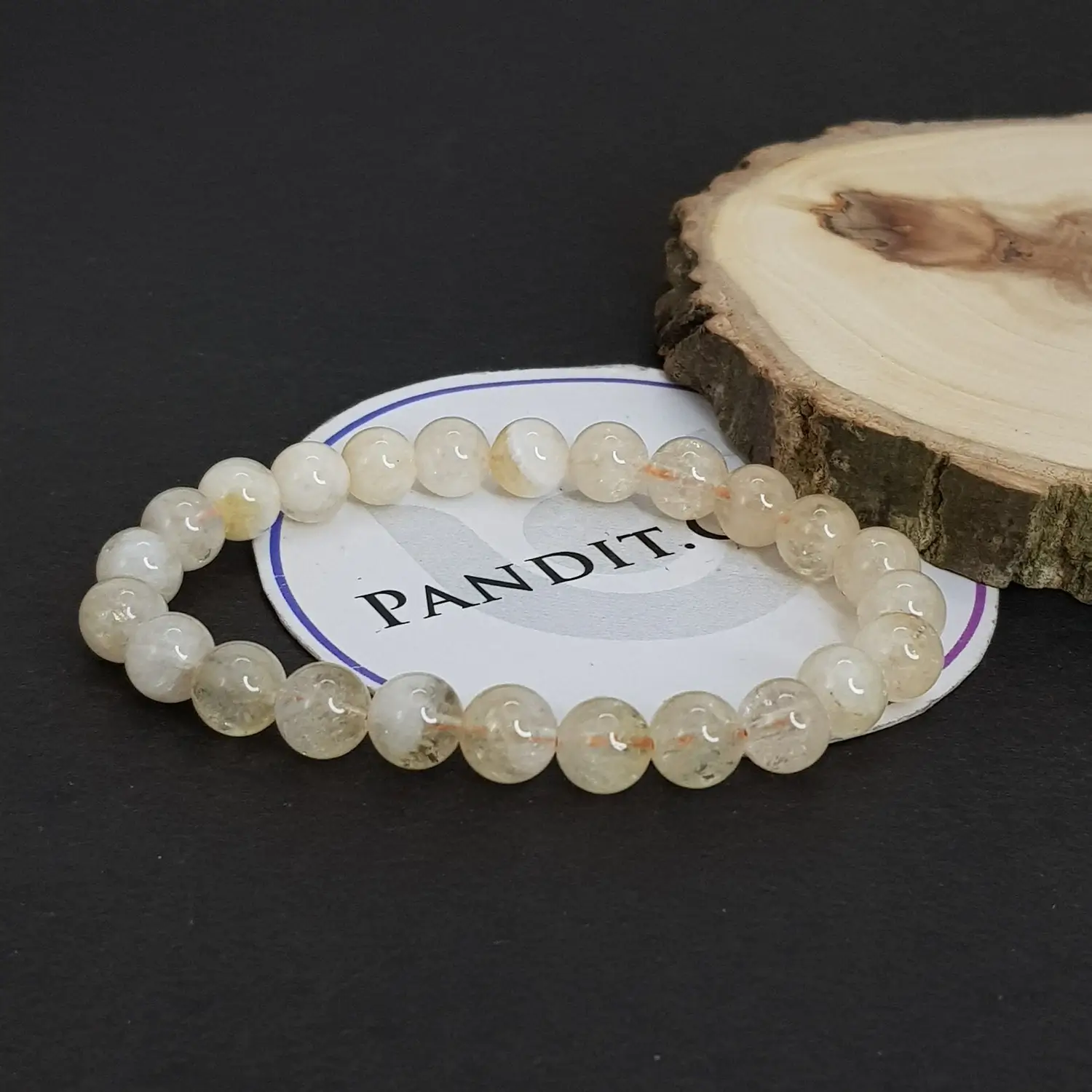 White Citrine Bracelet - For Emotional Balance & Positive Energy - Image 4
