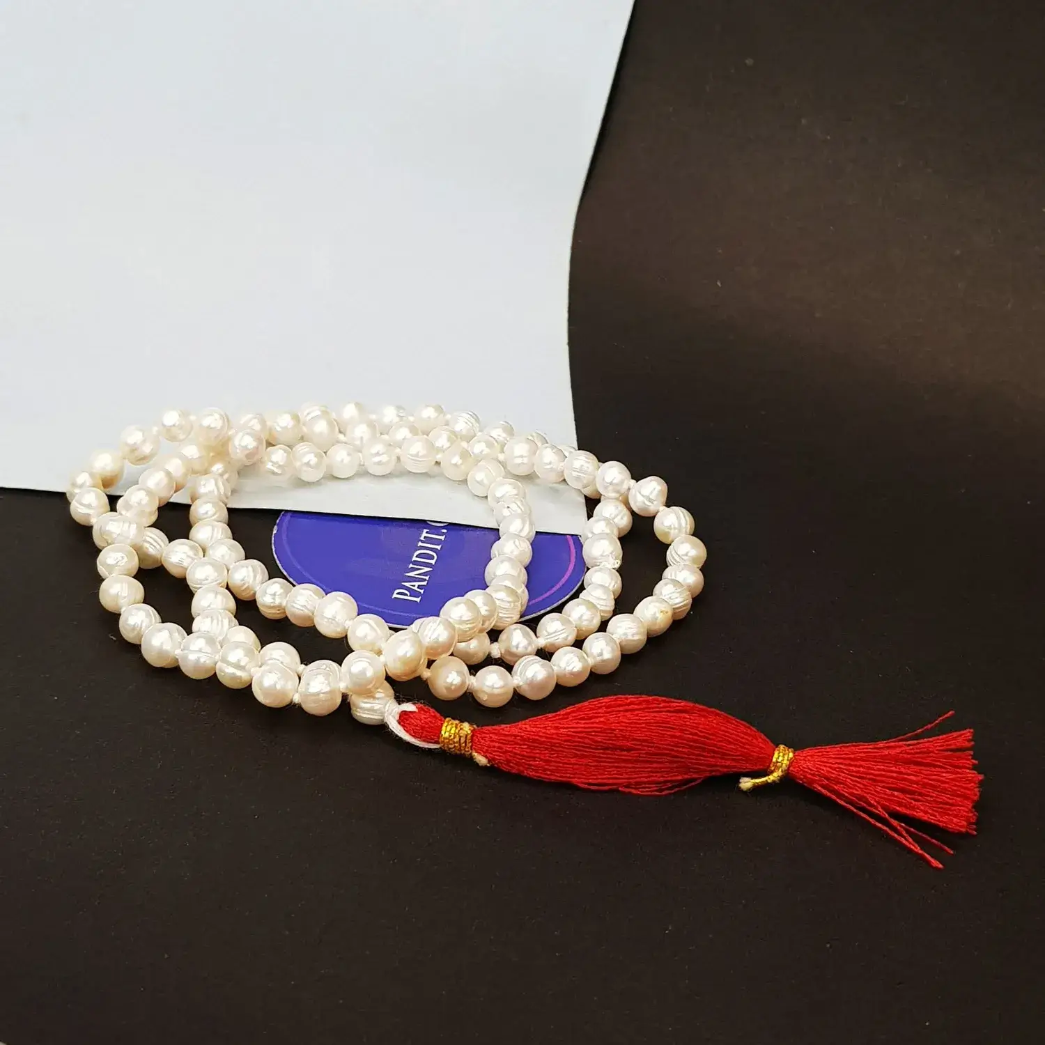White Pearls Mala - For Blessings of Maa Lakshmi & True Love - Image 3