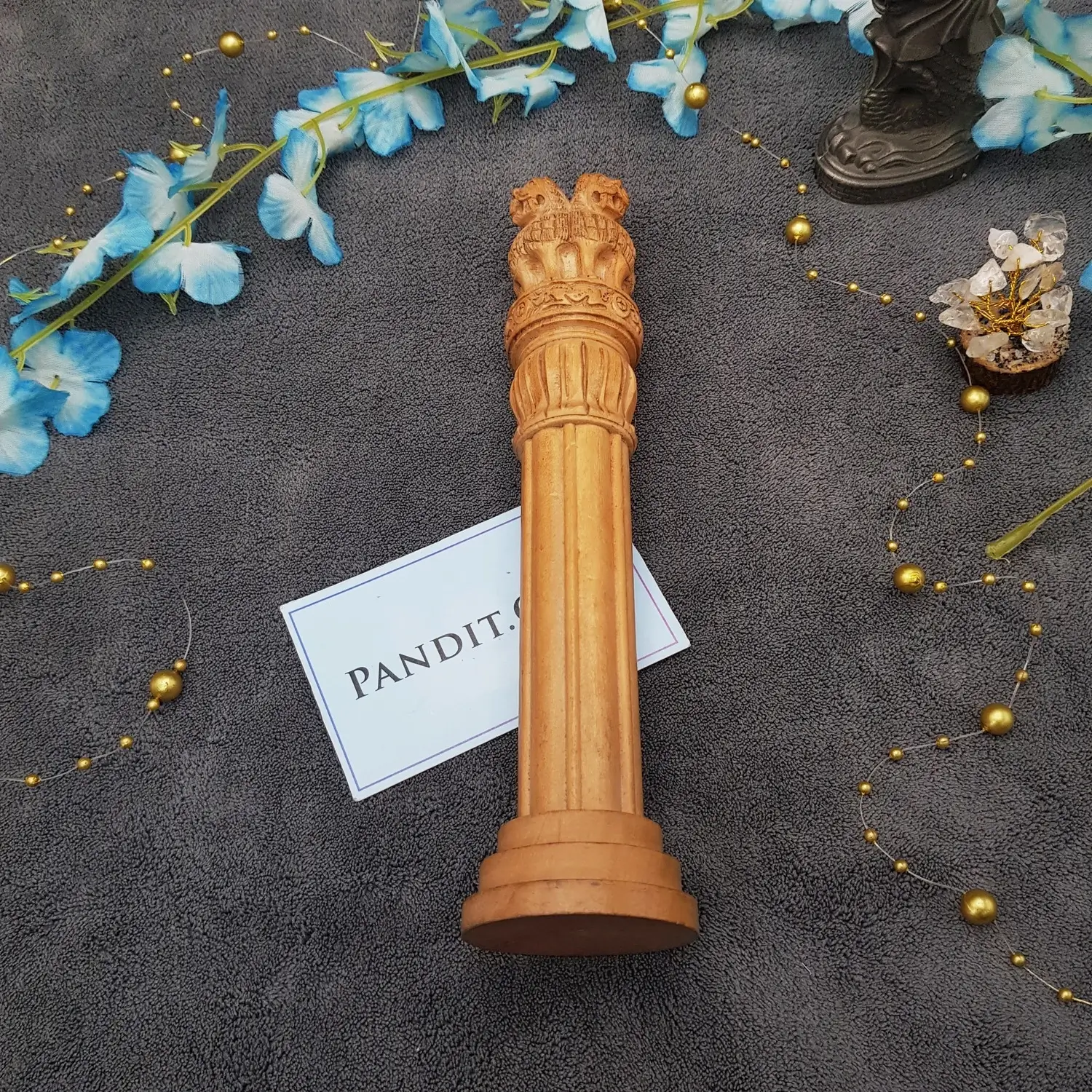 Wooden Ashoka Stambh