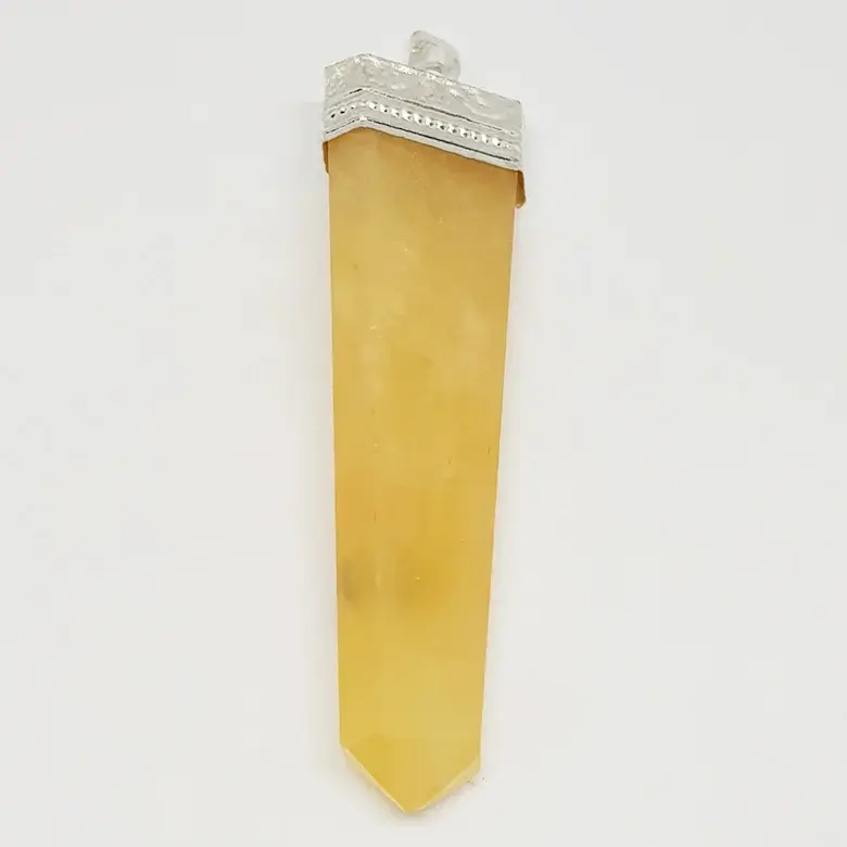 Yellow Aventurine 7 Chakra Pencil Pendant - Image 7