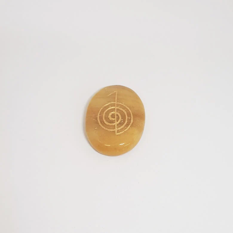Yellow Aventurine Reiki Symbol Healing Stones Set - For Hope - Image 5