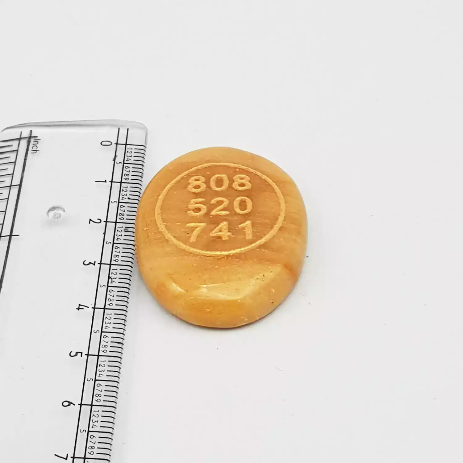Yellow Aventurine Zibu Symbol Coin - Image 6