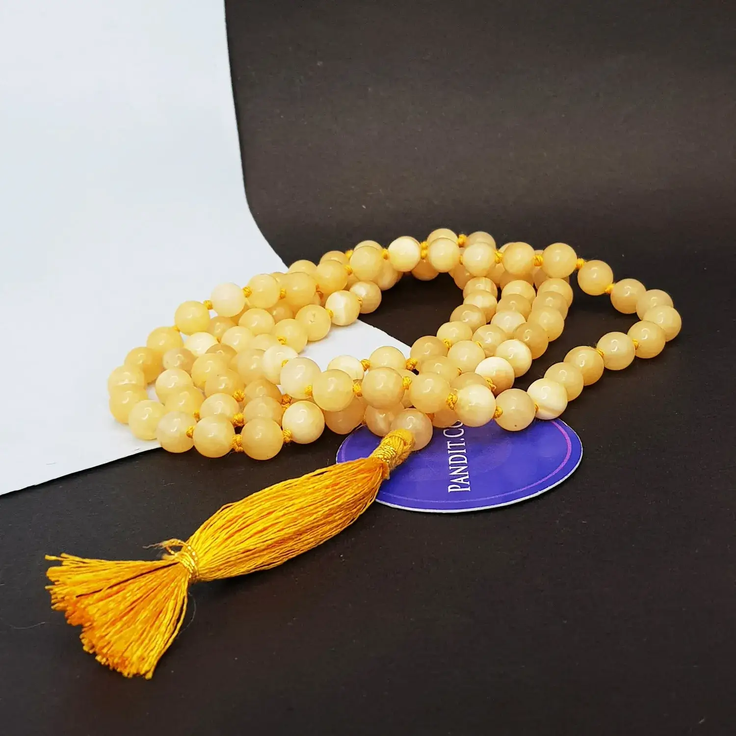 Yellow Calcite Mala - Give Higher Position & Shower Abundance - Image 3