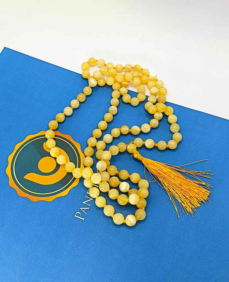 Yellow Calcite Mala - Give Higher Position & Shower Abundance - Image 5