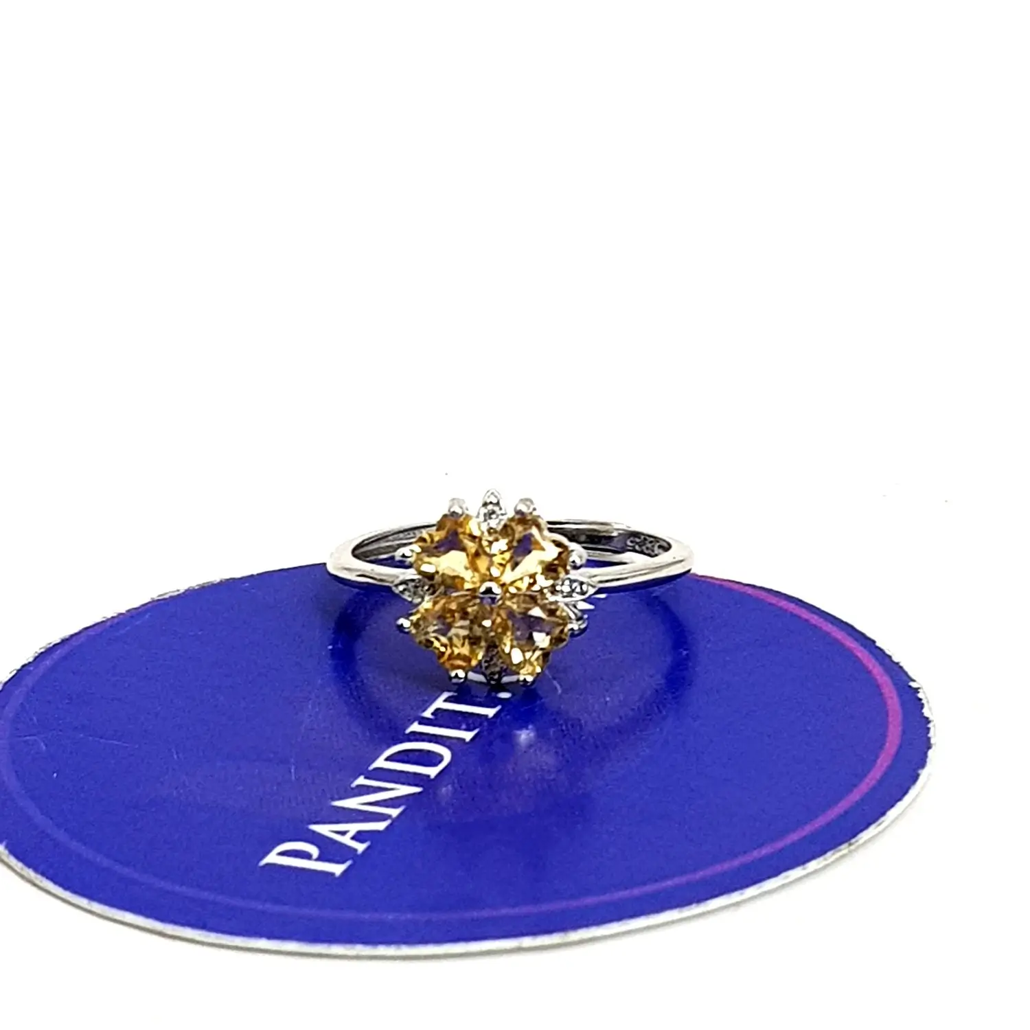 Yellow Citrine Adjustable Ring - Image 6