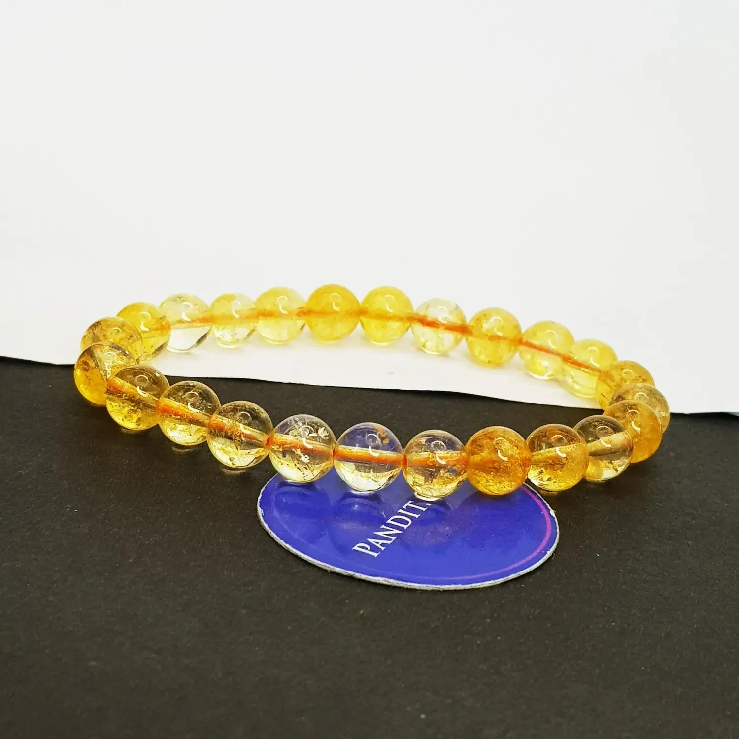 Yellow Citrine Bracelet - For Good Health and Fortune - Image 4