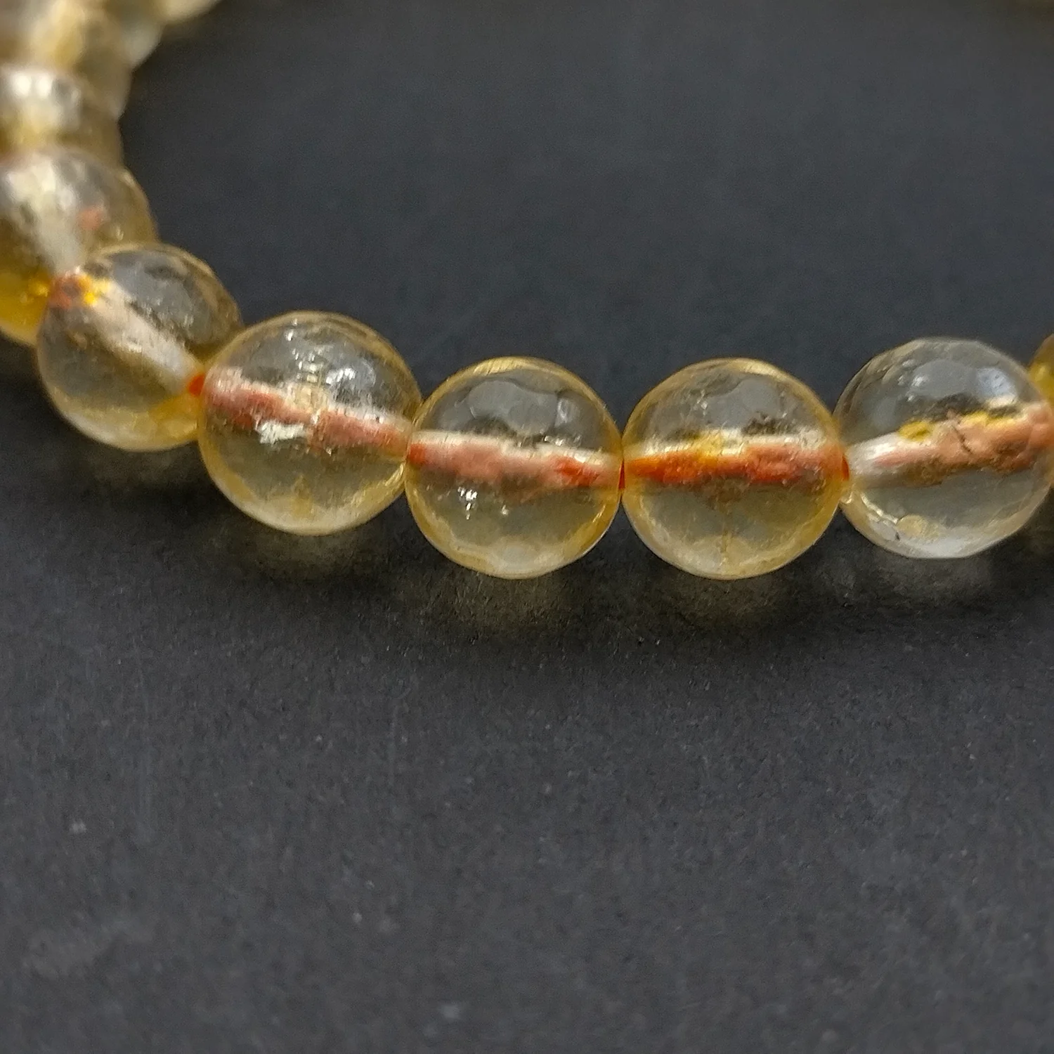 Yellow Citrine Diamond Cut Bracelet - For Continuous Growth - Image 6