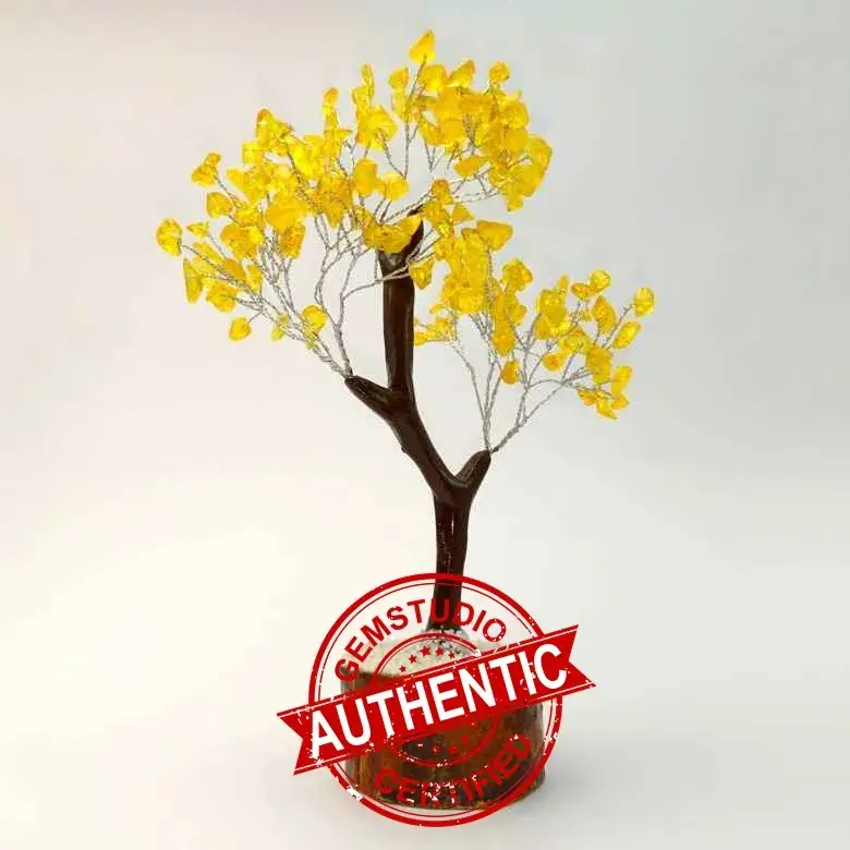 Yellow Citrine Gemstone Tree - Image 5