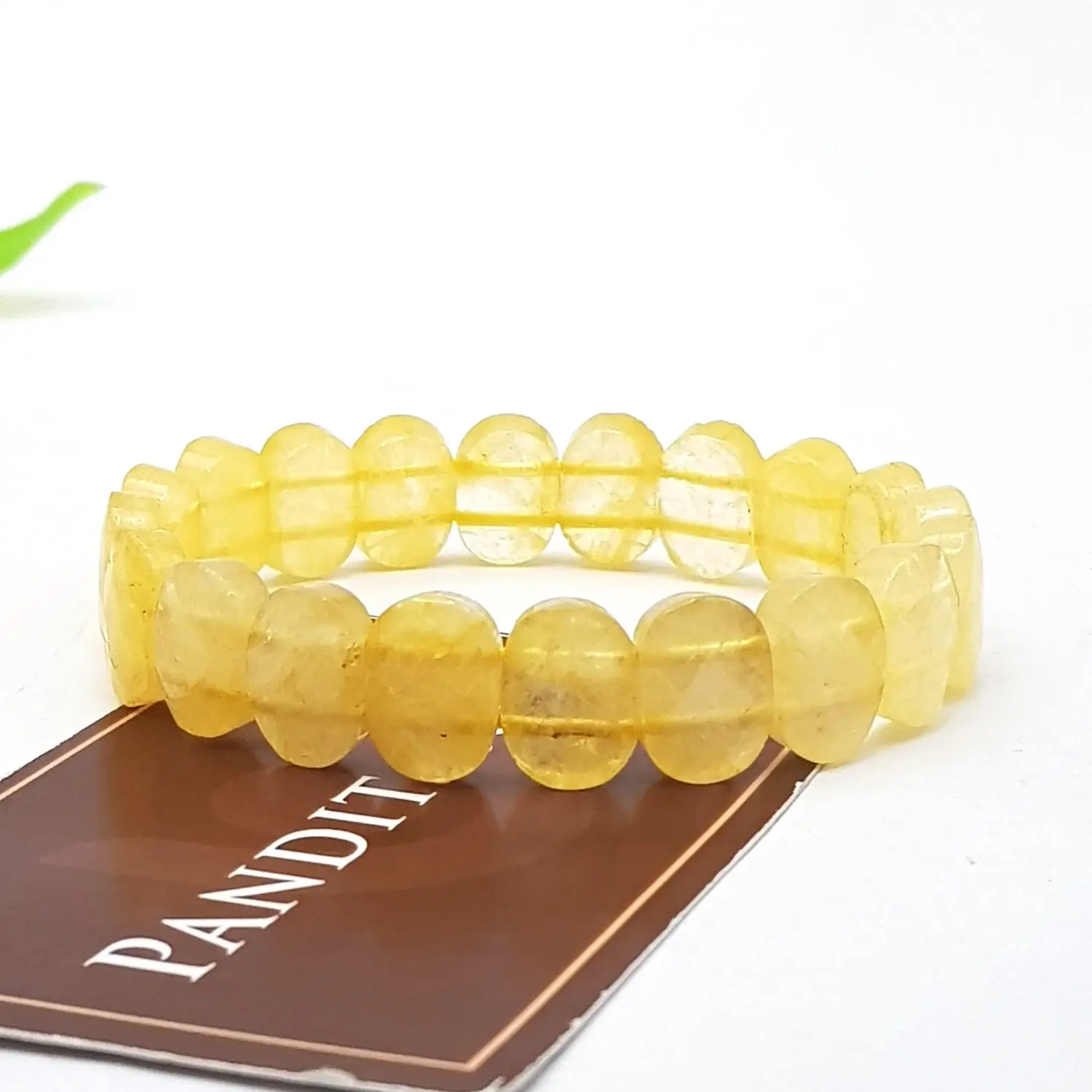Yellow Citrine Oval Faceted Bracelet - Image 5