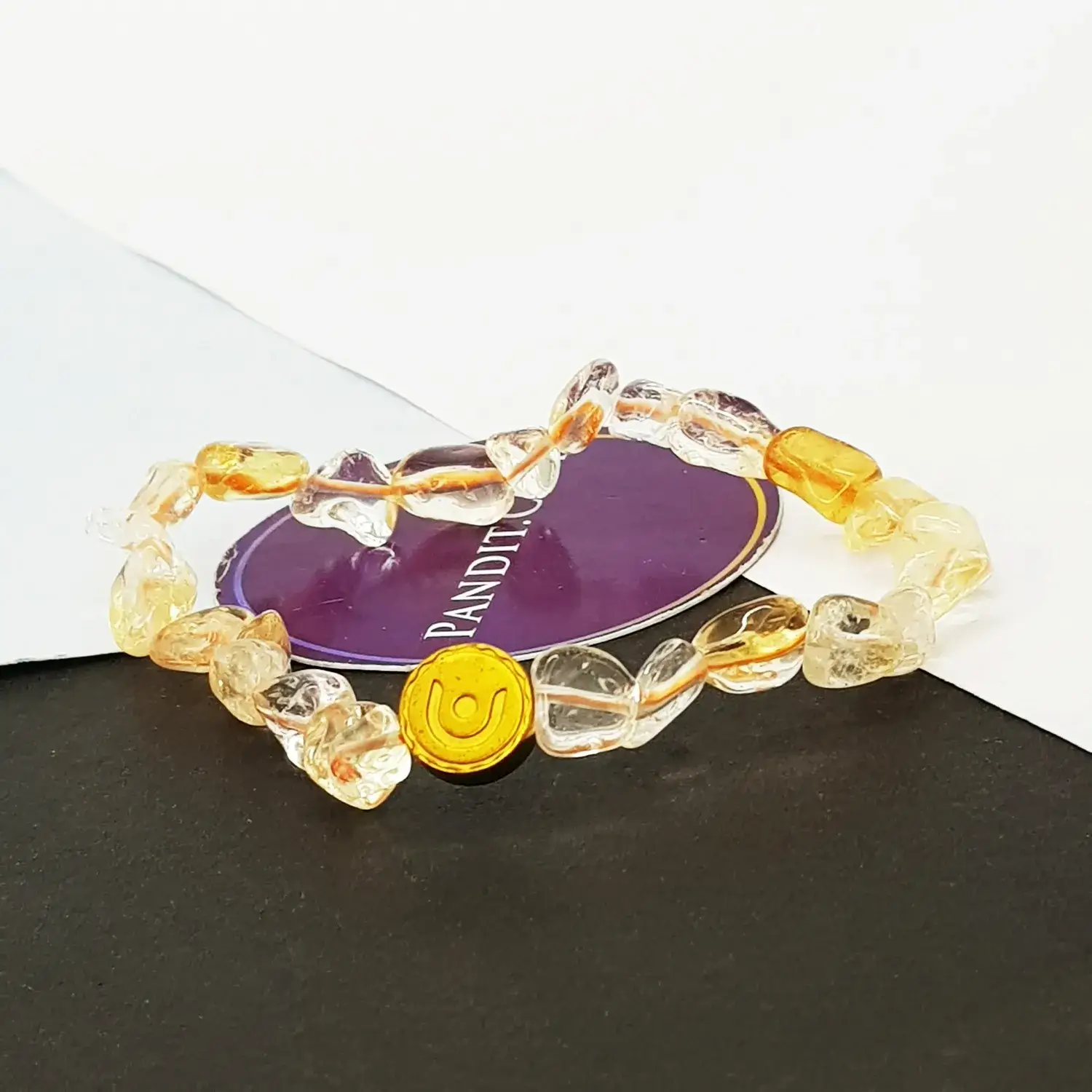 Yellow Citrine Tumble Bracelet - To Remove Obstacles & Delays - Image 3