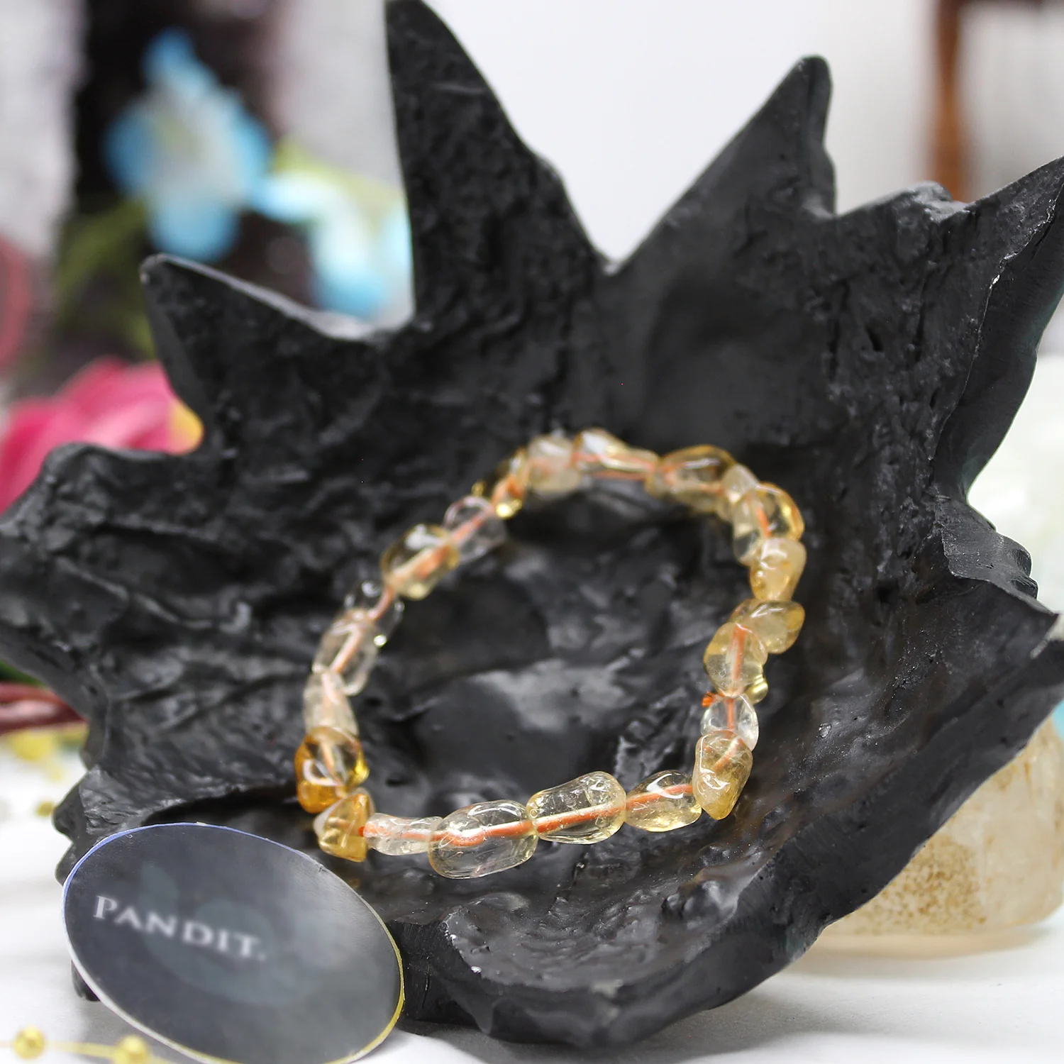 Yellow Citrine Tumble Bracelet - To Remove Obstacles & Delays - Image 4