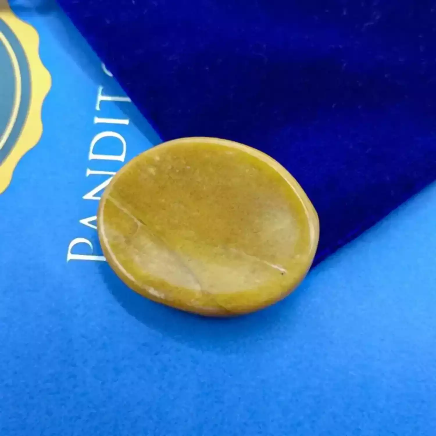 Yellow Jasper Worry Stone - To Kill Hesitation & Anxieties - Image 3