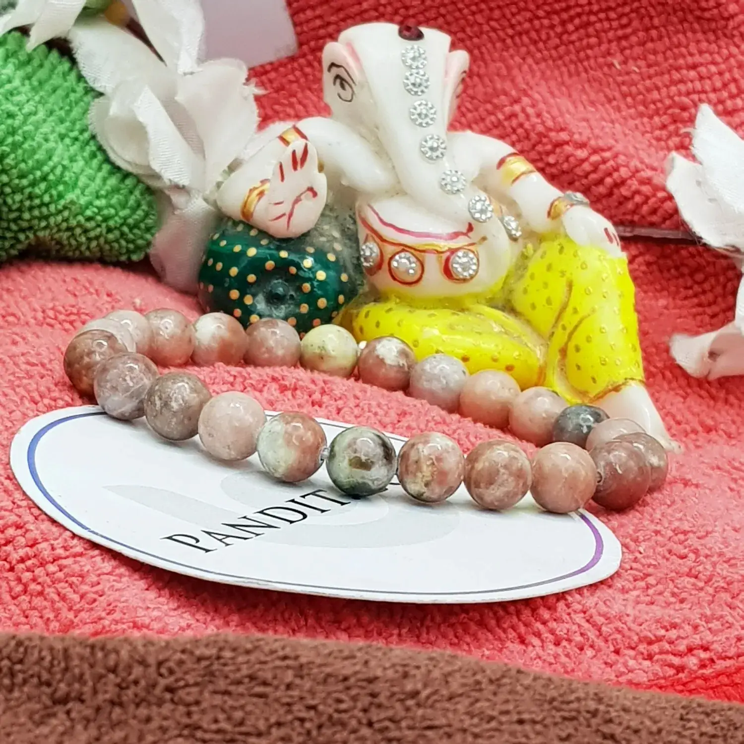 Yellow Rhodonite Bracelet - To Improve Concentration & Focus - Image 2