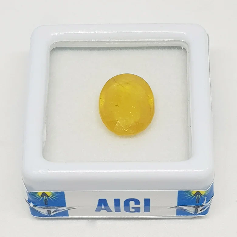 Yellow Sapphire Gemstone (Pukhraj Gemstone) - To Enhance Luck - Image 3