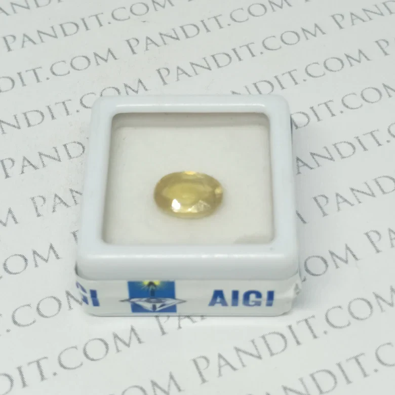 Yellow Sapphire Gemstone (Pukhraj Gemstone) - To Enhance Luck - Image 5